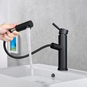 Nettlife torneira de cozinha preto 16x5