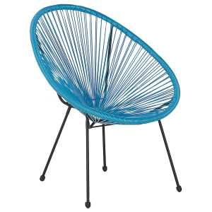 Cadeira de jardim acapulco ii rattan sintético azul