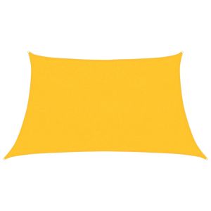 vidaXL toldo de vela hdpe amarillo 160 g/m² 3/4x2 m