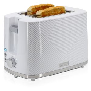 Elegance torradeira ranhura larga 2 fatias, 7 briebe ta1169wht branco 870w