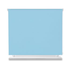 Estor enrollable opaco azul 230x200cm.