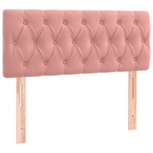 vidaXL cabecero de terciopelo rosa 90x7x78/88 cm