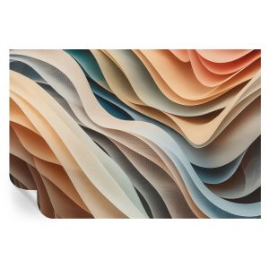 Papel de parede adesivo formas onduladas 104x152 tulup