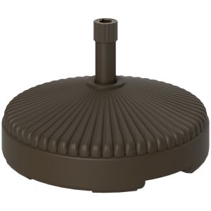 Base para chapéu de sol ø55x30 cm hdpe color marrón Outsunny