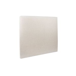Cabeceira estofada de 140 cm - tecido bouclette beige clair - bege claro