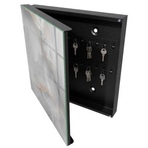 Armário para chaves decorativa 30x30x5, abertura à esquerda tulup