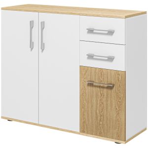 Aparador para sala de estar aglomerado branco 90x30x75,5 cm
