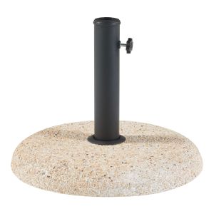 Suporte para guarda-sol bitritto circular ø45 x 6 cm betão - bege