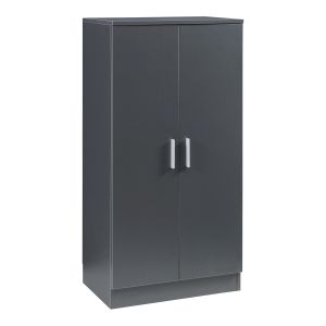 Sapateira notribontaa 2 portas 7 prateleiras 108x55x35 cm antracite