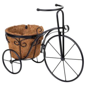 Suporte vasinho bicicleta preto, 46x20x35 cm