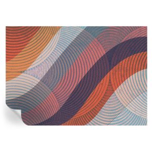 Papel de parede adesivo ondas coloridas 208x146 tulup