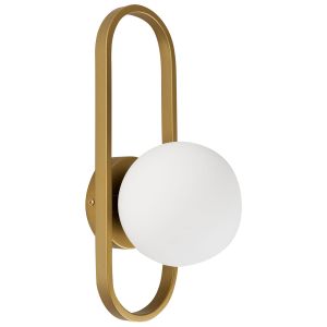 Candeeiro de parede vardi metal dourado