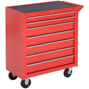 Carrinho de ferramenta 69x33x75 cm chapa de aço color rojo durhand