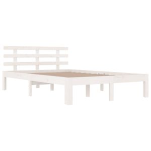vidaXL estructura de cama doble sin colchón blanco 135x190 cm