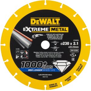 Lâmina diamantada metalmax extreme metal 230 mm dewalt dt40255