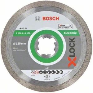 Discos de corte diamantados padrão x-lock para cerâmica - bosch - 260861513
