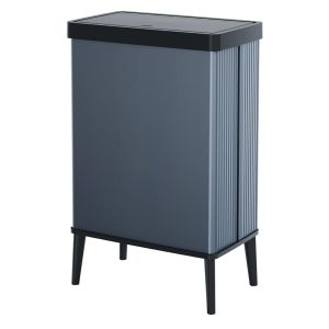 Curver verto lixeira 54l, 43,5x26,5x68,7cm, tampa de pressão, azul pérola