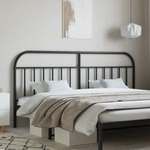 Cabeceira de cama 193 cm metal preto ptob4895