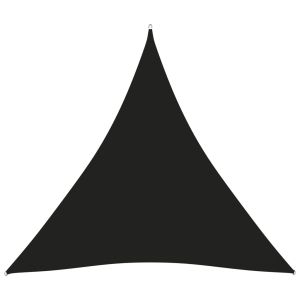 vidaXL toldo de vela triangular tela oxford negro 6x6x6 m