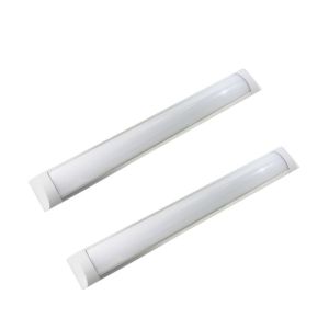 2x tiras LED slim 600mm 18w, branco 3000k