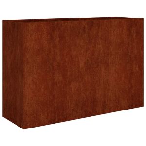 vidaXL jardinera acero corten 120x40x80 cm
