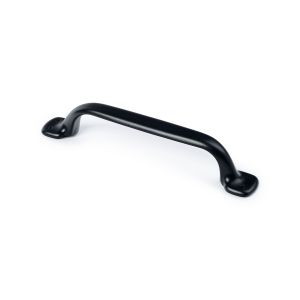 Rei | puxador de cozinha preto fosco 96 mm modelo 580 | puxador moderno em