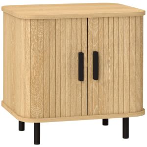 Mesa de cabeceira 48x40x48 cm color marrón Homcom, casa - quarto