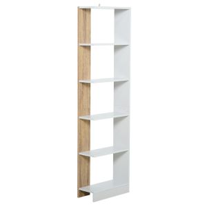 Estante de armazenamento 45cmx21cmx170cm particle board bicolor Homcom