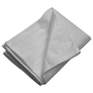 vidaXL lona hdpe gris 260 g/m² 3x3 m
