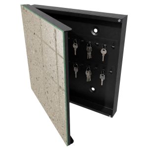 Organizador de chaves de parede 30x30x5, abertura à esquerda tulup