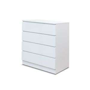 Cômoda berni com 4 gavetas, branco 76x81cm