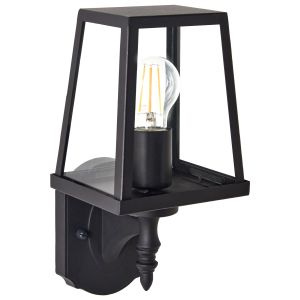 Candeeiro de parede para exterior hezir preto