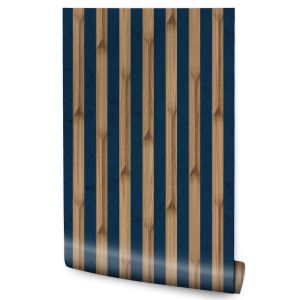 Papel de parede sala de estar painéis imitação de madeira decoração moderna