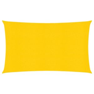 vidaXL toldo de vela hdpe amarillo 160 g/m² 2x5 m