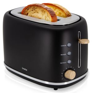 Nordic torradeira ranhura larga 2 fatias, 6 n briebe ta1166blk preto 870w