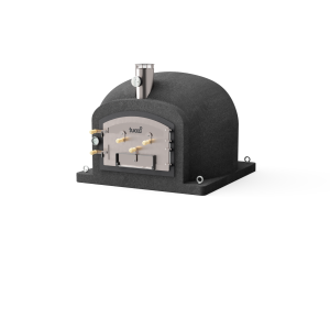 Tuozi - forno de exterior a lenha modelo kitaway (preto - 120x120x65 cm