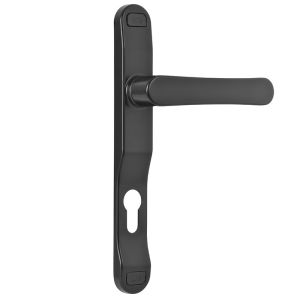 Juego manilla recuperable 5900 con placa y bocallave 85 mm negra