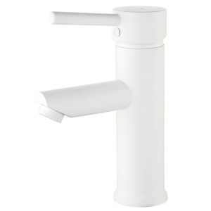 Deco mezclador bajo lavabo blanco mate