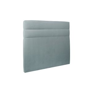 Cabeceira 200 cm lignes - veludo tecido azul cinzento - cinzento-azul