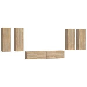 Conjunto de móveis armário buffet tv televisão sala quarto estar 6 peças ca