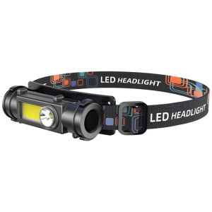 Lanterna LED recarregável 180° rotação alta/baixa impermeável