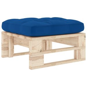 vidaXL otomana de jardín de palets madera de pino impregnada