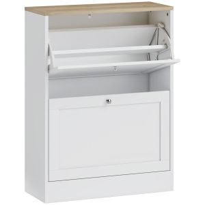 Sapateira 60x24x80 cm color blanco Homcom, casa - móveis de armazenamento