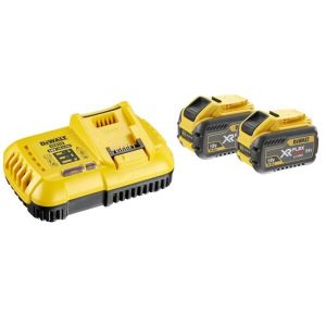 Pack de 2 baterias xr flexvolt 18v/54v 9ah/3ah + carregador rápido - Dewalt
