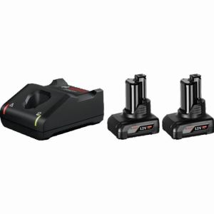 Pacote 2 baterias gba 12v 6ah - Bosch - com carregador gal12v-40 - 600a01b2