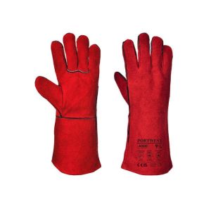 Luvas de soldador cor: vermelho tamanho xl - portwest