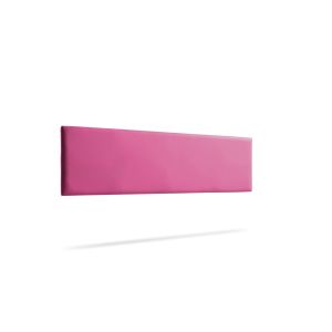 Cabeceira estofada nova pele sintética 210x50x5 cm - rosa - moonia