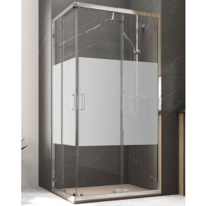 Cabine de duche retangular angularcorredera |serig.|frente 130 lateral 70cm
