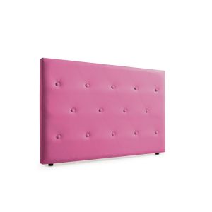 Cabeceira estofada venice pele sintética 130x115x12 cm - rosa - moonia