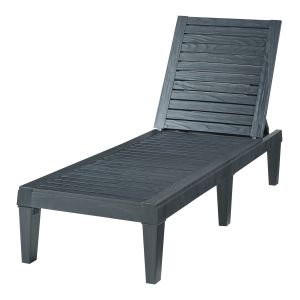 Chaise longue de jardim 172 x 58 x 74 cm preto estruturado 03_0009206
